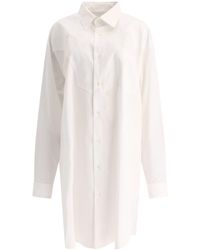 Maison Margiela - Cotton Poplin Shirt Dress - Lyst