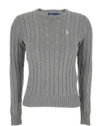 Polo Ralph Lauren - Crewneck Sweater With Pony Embroidery On The Front - Lyst