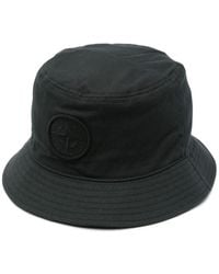 Stone Island - Compass-Motif Cotton Bucket Hat - Lyst
