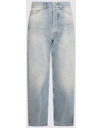Palm Angels - Light Blue Cotton Jeans - Lyst