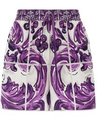 Dolce & Gabbana - Patterned Shorts - Lyst