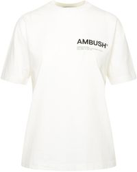 Ambush White Cotton Workshop T-shirt