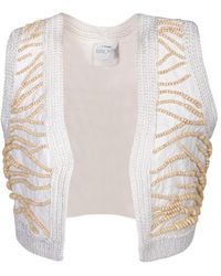 Forte Forte - Vest With Embroidery And Beads - Lyst