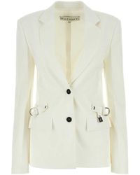 JW Anderson - Jw Anderson Stretch Polyester Blend Blazer - Lyst