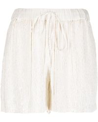P.A.R.O.S.H. Sequined Shorts - White
