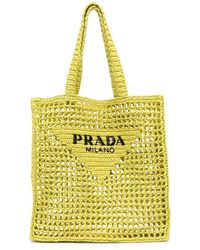 Women's Prada Beach bag tote and straw bags | Lyst