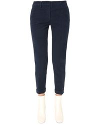 Aspesi - Slim Fit Trousers - Lyst