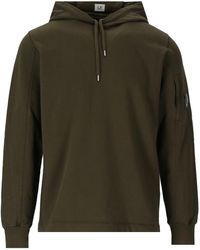 C.P. Company - Light Fleece Military Hoodie - Lyst