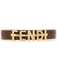 Fendi - Two-Tone Metal Graphy Bracelet - Lyst