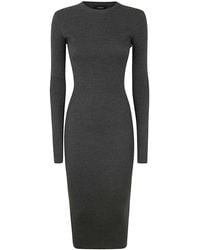 Wardrobe NYC - Ribbed Long Sleeve Dress Clothing - Lyst