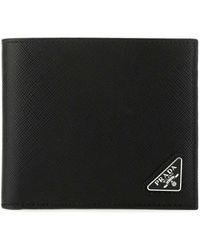 Prada - Saffiano Leather Wallet - Lyst
