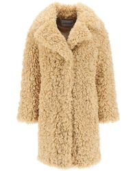 Stand Studio - 'camille' Faux Fur Cocoon Coat - Lyst