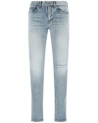 Saint Laurent - Stretch Denim Jeans - Lyst