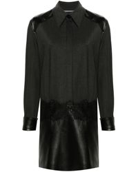 Alberta Ferretti - Panelled Shirt Dress - Lyst