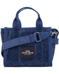 Marc Jacobs - The Crystal Denim Small Tote Bag - Lyst