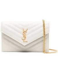 Saint Laurent - Cassandre Leather Mini Bag - Lyst