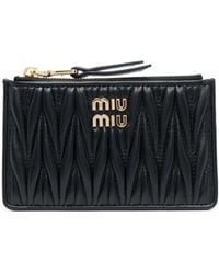 Miu Miu - Matelassé Leather Wallet - Lyst