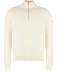 Moncler - Cotton Blend Sweater - Lyst