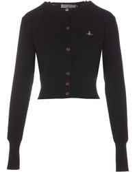 Vivienne Westwood - Bea Cropped Wool Cardigan - Lyst