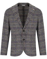 Manuel Ritz - Prince Of Wales Single Breasted Jacket - Lyst