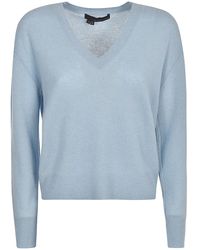 360cashmere White Cashmere Noura Sweater in Natural - Lyst