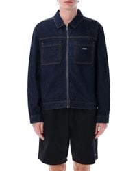 Obey - Icon Hardwork Zip Denim Jacket - Lyst