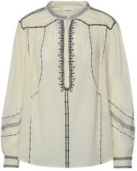 Isabel Marant - 'Pelson' Ivory Cotton Shirt - Lyst