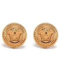 Versace - Earrings With Medusa Logo - Lyst