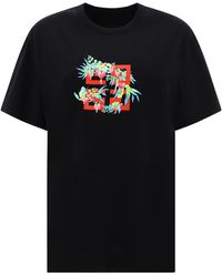 Givenchy - "4G Flowers" Printed T-Shirt - Lyst