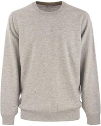 Brunello Cucinelli - Pure Cashmere Crew-neck Sweater - Lyst