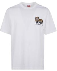 KENZO - "Gots Happy Tiger" Embroidered Classic T-Shirt - Lyst