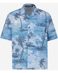 Palm Angels - Sunset Linen Motif Shirt - Lyst