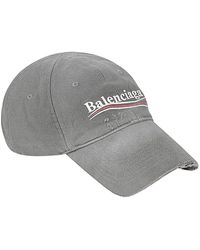 Balenciaga Political Campaign Baseball Cap - Gray