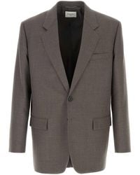 Saint Laurent - Wool Blazer Jacket - Lyst