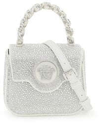 Versace - 'la Medusa' Crystal Handbag - Lyst