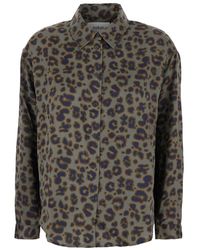 Ba&sh - 'Billie' Shirt With All-Over Leopard Print - Lyst