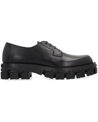 Versace - Leather Lace-up Derby Shoes - Lyst