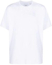 Burberry - Logo-embossed Crew-neck T-shirt - Lyst