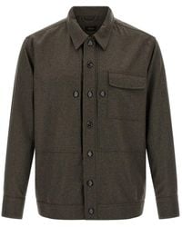 Brioni - Wool Cloth Overshirt - Lyst