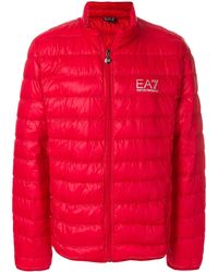 red ea7 coat