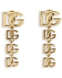 Dolce & Gabbana - Dg Logo Pendant Earrings - Lyst