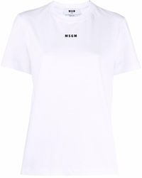 MSGM - T-Shirt With Logo - Lyst