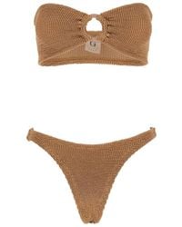 Hunza G - Gloria Bikini Covered Hoops - Lyst