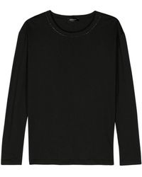 Fabiana Filippi - Long Sleeve Lightweight Cotton Jersey T-Shirt - Lyst