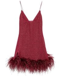 Oséree - Lumiere Plumage Short Dress - Lyst