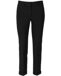 Aniye By - Darrel New York Black Pinstripe Trousers - Lyst