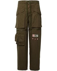 DSquared² - Green Cotton Pants - Lyst
