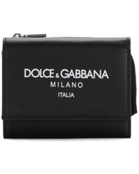Dolce & Gabbana - Wallet With Contrasting Logo Print - Lyst