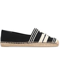 Tory Burch - Canvas Espadrilles With Logo - Lyst