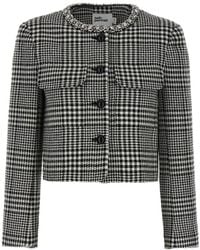 Self-Portrait - 'houndstooth Crystal Trim' Blazer - Lyst